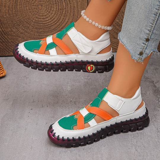 Damen Komfortable Sandalen mit schnittfestem Riemendesign R&B