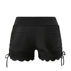 Damen Badeshorts mit verstellbarem Raffungsdesign R&B