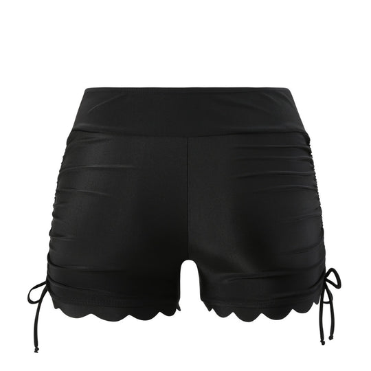 Damen Badeshorts mit verstellbarem Raffungsdesign R&B