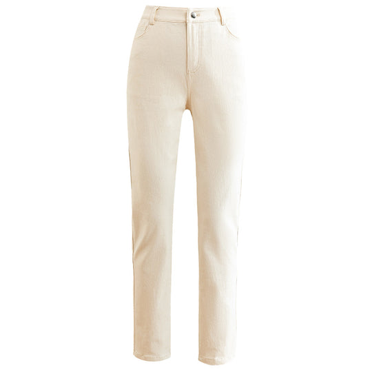 Damen Chino Stoffhose mit Hochbund