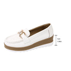 Damen Elegante Mokassins mit modischem Plateau