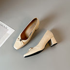 Damen Elegante Pumps mit Dekorativem Schmuckdetail
