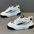 Damen trendige Plateau-Sneaker mit atmungsaktivem Obermaterial und rutschfester Sohle R&B