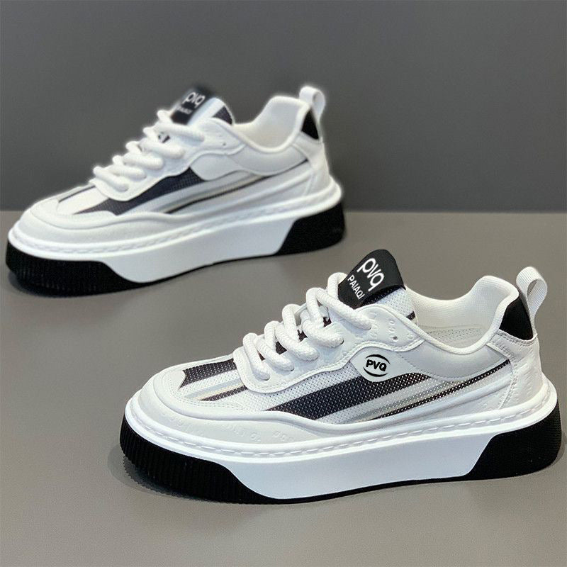 Damen trendige Plateau-Sneaker mit atmungsaktivem Obermaterial und rutschfester Sohle R&B