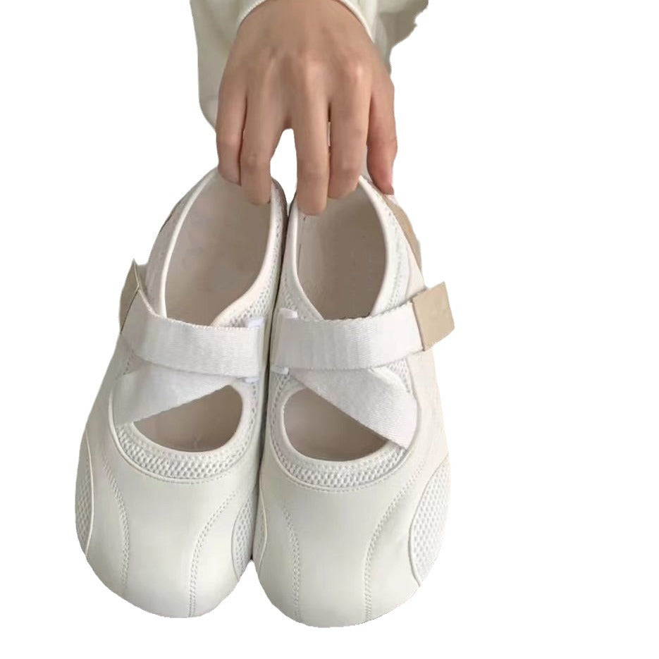 Damen moderne und bequeme Fitness-Schuhe mit schnellem Klettverschluss R&B