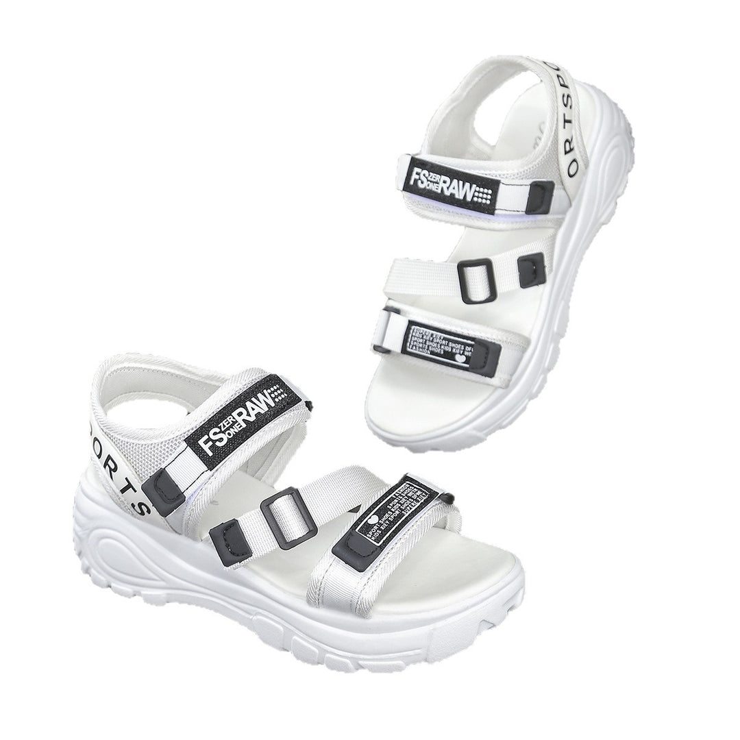 Damen Sportliche Sandalen mit verstellbaren Riemen und rutschfester Sohle R&B