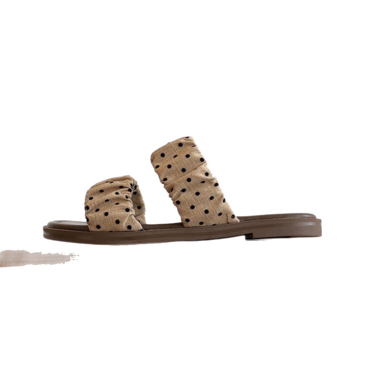 Damen Komfortable Zehentrenner-Sandalen mit modischem Rüschen-Design