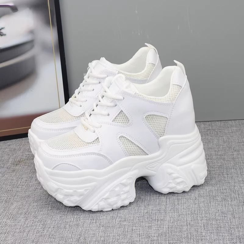 Damen Chunky Sneakers mit atmungsaktiver Mesh-Oberfläche und dämpfender Sohle