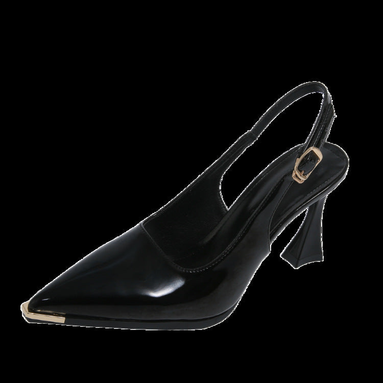 Damen Slingback Pumps mit spitzem Zehenbereich und elegantem Blockabsatz R&B