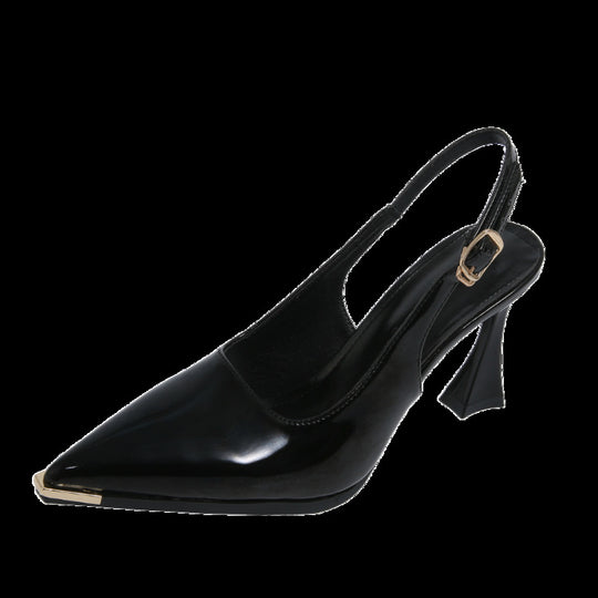 Damen Slingback Pumps mit spitzem Zehenbereich und elegantem Blockabsatz R&B