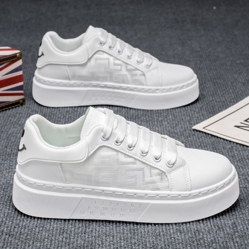 Damen modische Platform Sneakers mit atmungsaktiver Oberflächenstruktur und bequemem Fußbett R&B