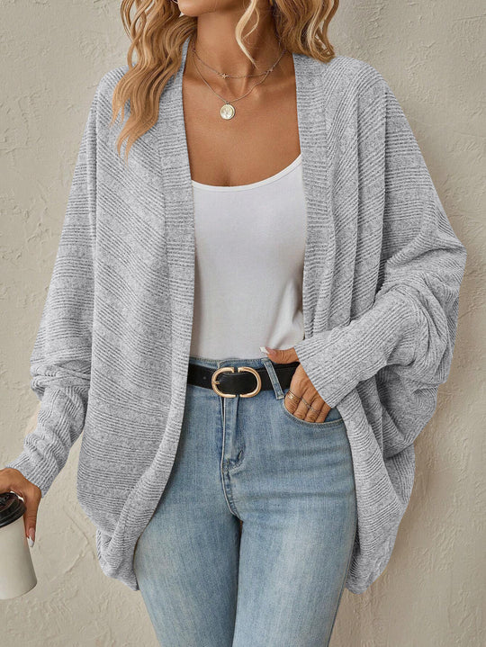 Damen Oversized Strickjacke mit lässigen Ärmeln R&B