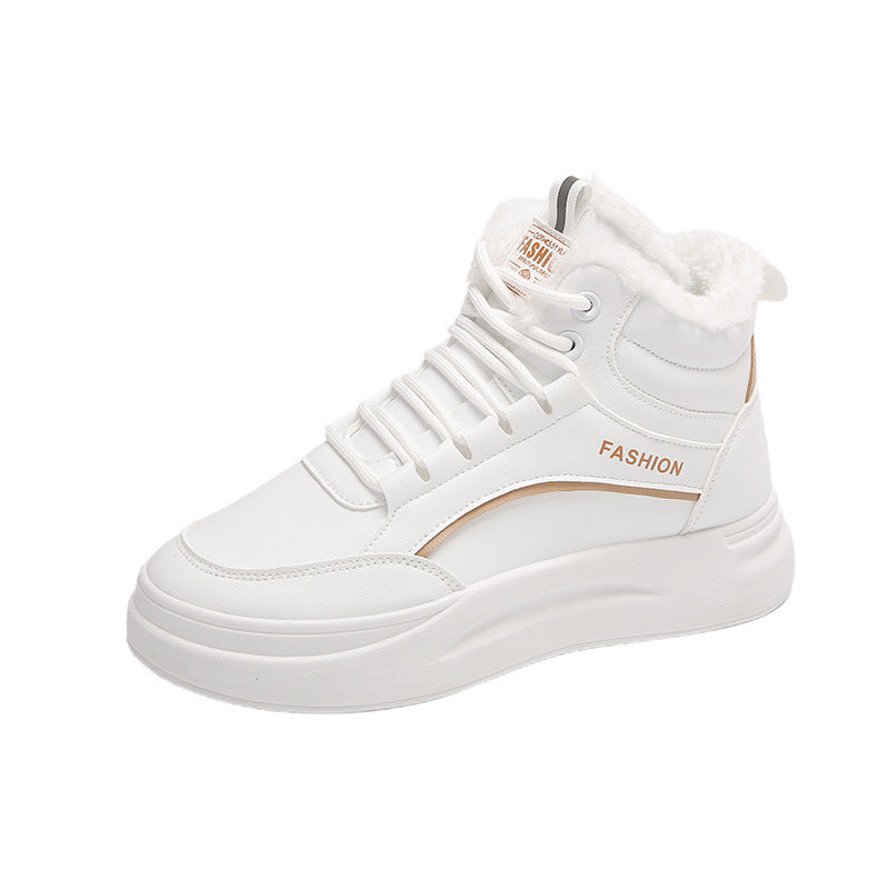 Damen High-Top Sneakers mit warm gefüttertem Kragen und rutschfester Sohle R&B