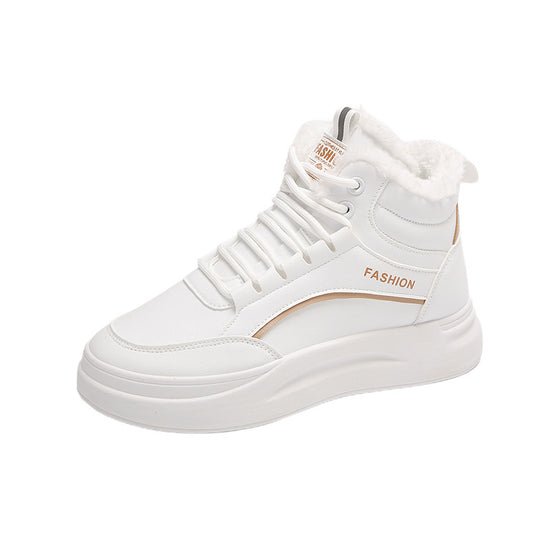 Damen High-Top Sneakers mit warm gefüttertem Kragen und rutschfester Sohle R&B