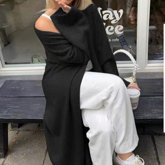 Damen lässiger Oversized Cardigan R&B