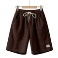 Herren nan knielange Lounge-Shorts im Rippenstrukturjersey mit elastischem Kordelzugbund und aufgesetzten Eingrifftaschen R&B