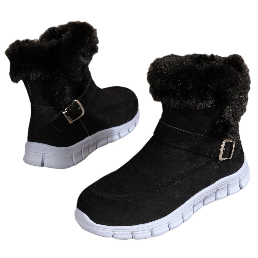 Damen Winterboots mit kuscheligem Kunstfellkragen und rutschfester Sohle R&B