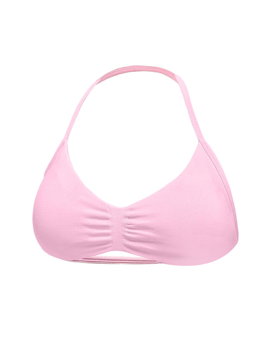 Damen Sport-Bikini-Oberteil mit hoch geschnittenen Shorts und nahtlosem Design R&B