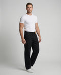 Locker geschnittene schwarze Jeans im American Retro Style Unisex