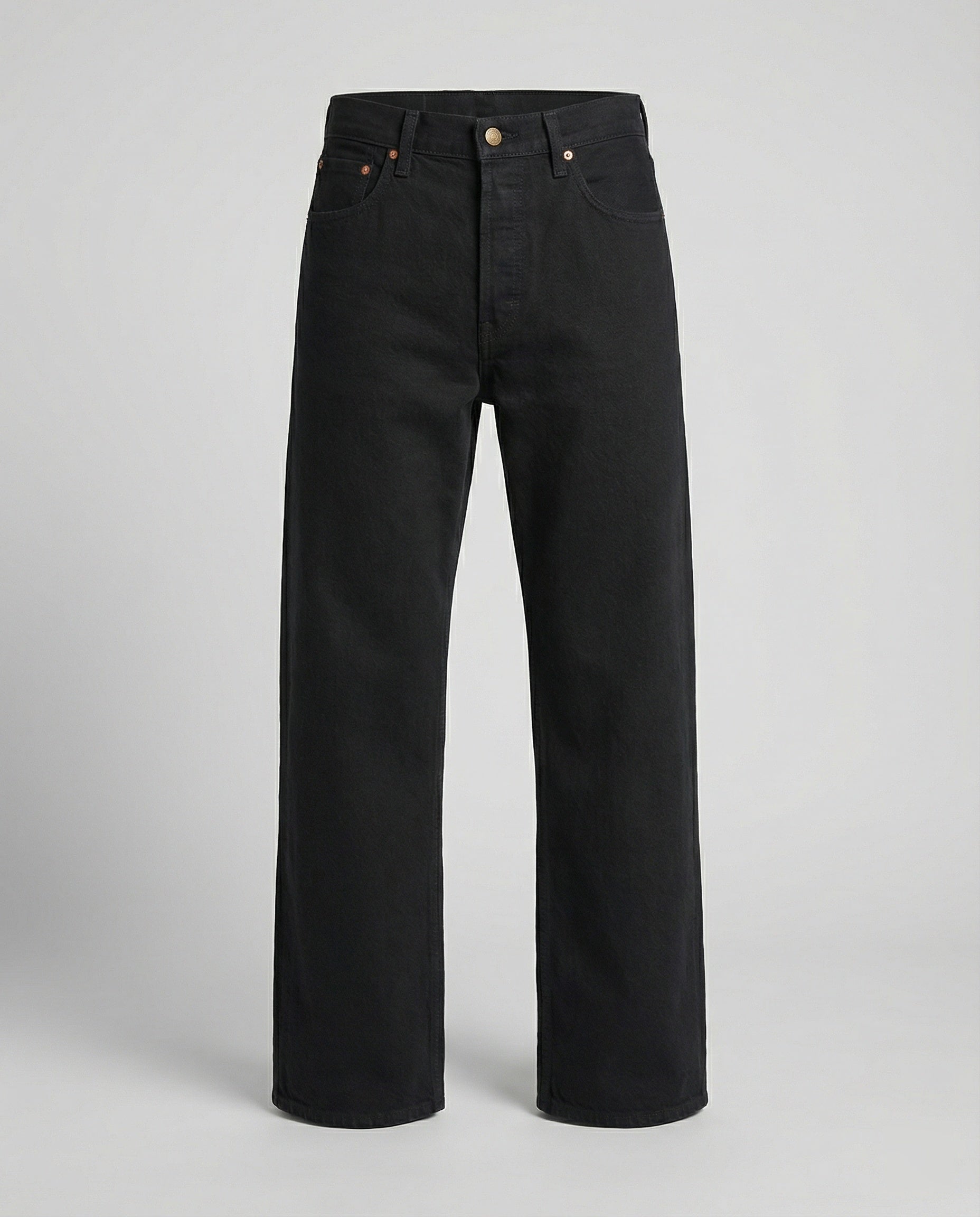 Locker geschnittene schwarze Jeans im American Retro Style Unisex