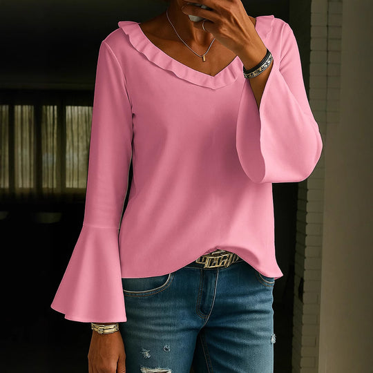 Damen Bluse mit Rüschendetails R&B