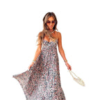 Damen Langes Sommerkleid mit floralen Mustern und lässigem Schnitt R&B
