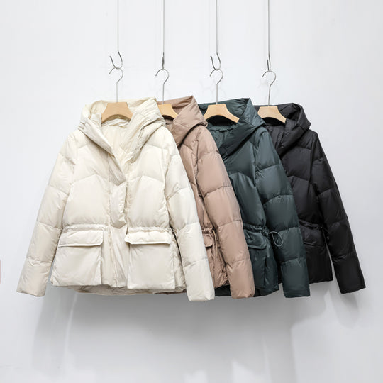Damen Wintersteppjacke mit stylishen Taschen und Kapuze R&B