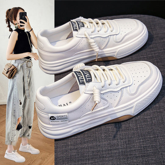 Damen Sportliche Sneakers mit atmungsaktiver Oberflächenstruktur und verstärkter Sohle R&B