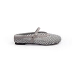 Damen eleganten Ballerinas mit modischem Netzdesign und funkelnden Details R&B