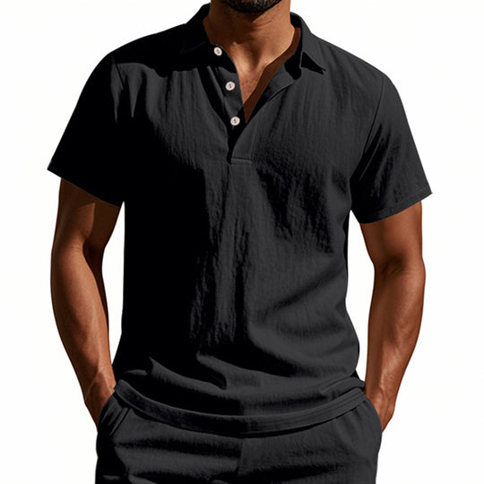 Herren Poloshirt mit atmungsaktiver Struktur und klassischem Kragen R&B
