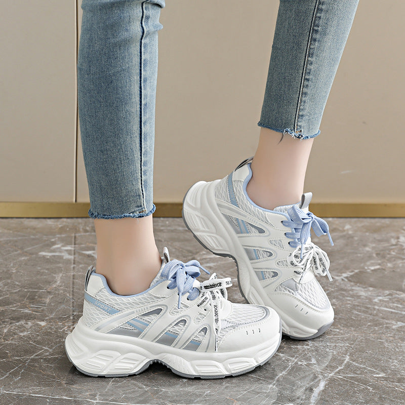 Damen Sportliche Lifestyle Sneakers mit atmungsaktiver Mesh-Oberfläche und dämpfender Sohle R&B