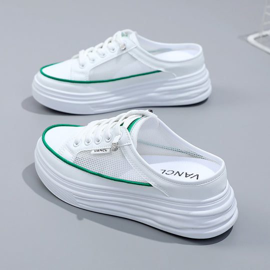 Damen lässige Sneaker mit atmungsaktivem Mesh-Obermaterial und dämpfender Sohle R&B