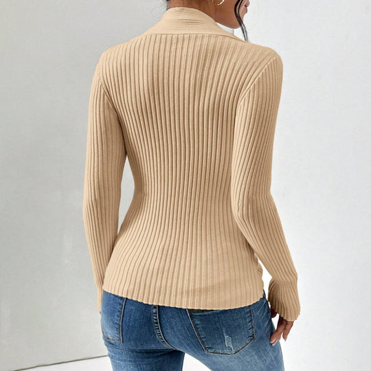 Damen eleganter Strickblazer R&B