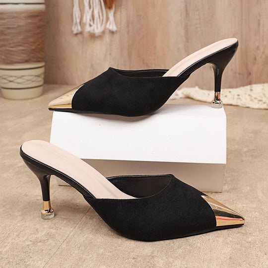 Damen Slingback-Pumps mit elegantem Metallspitzendesign R&B