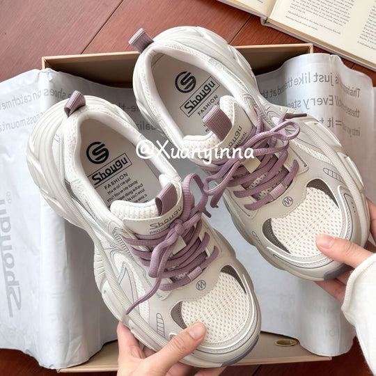 Damen Sportliche Laufschuhe mit atmungsaktiver Oberfläche und dämpfender Sohle R&B