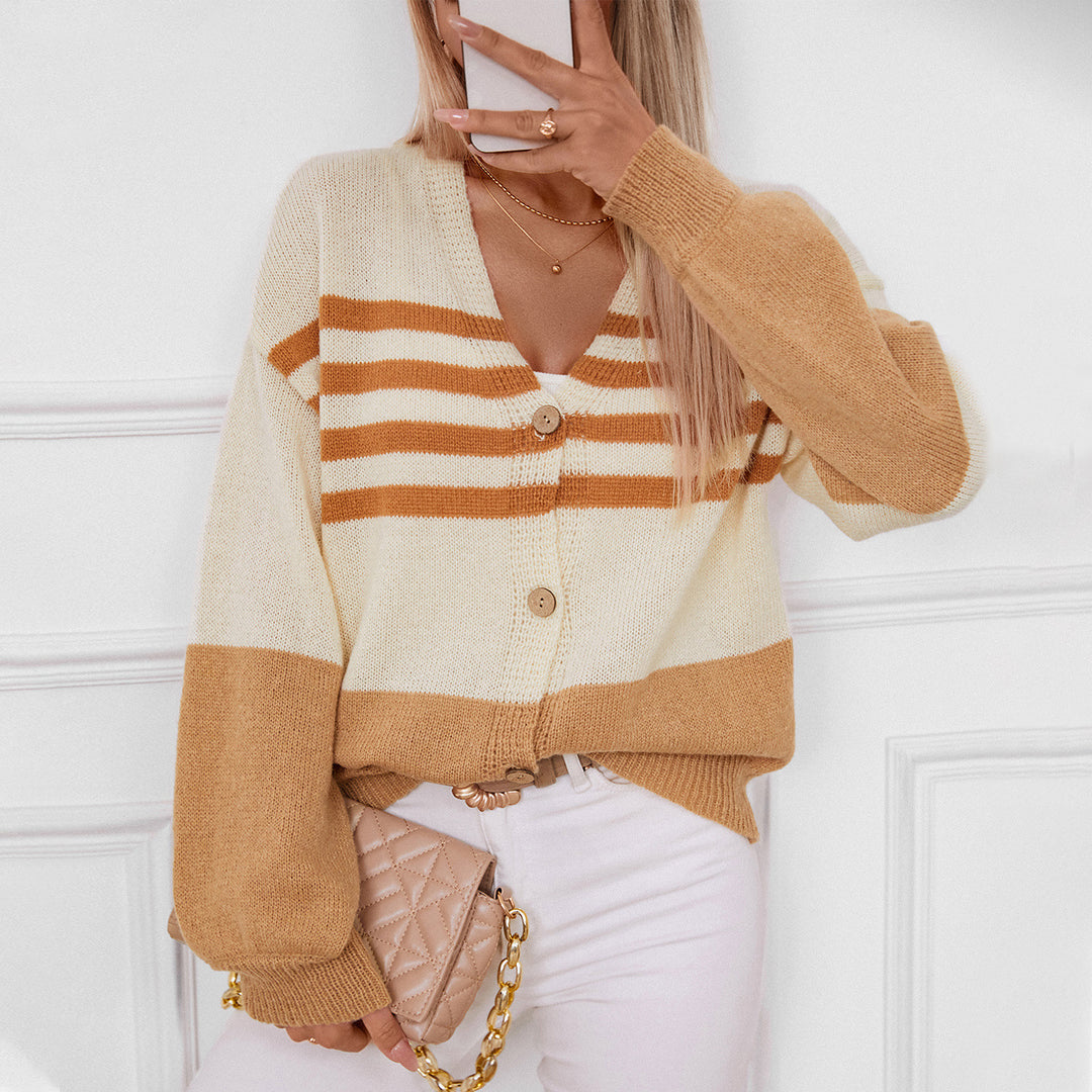 Damen Layering Strickjacke R&B