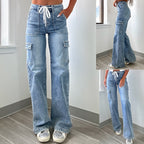 Damen Cargo-Jeans im lässigen Design R&B