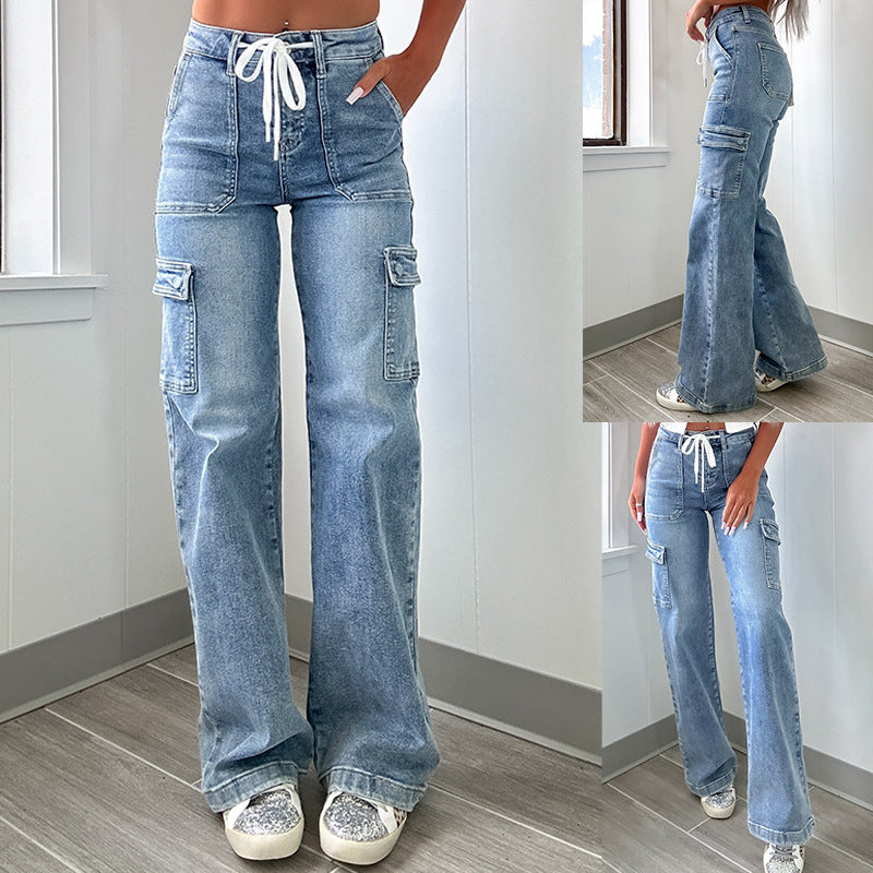 Damen Cargo-Jeans im lässigen Design R&B