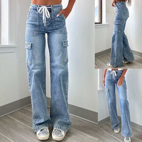 Damen Cargo-Jeans im lässigen Design R&B