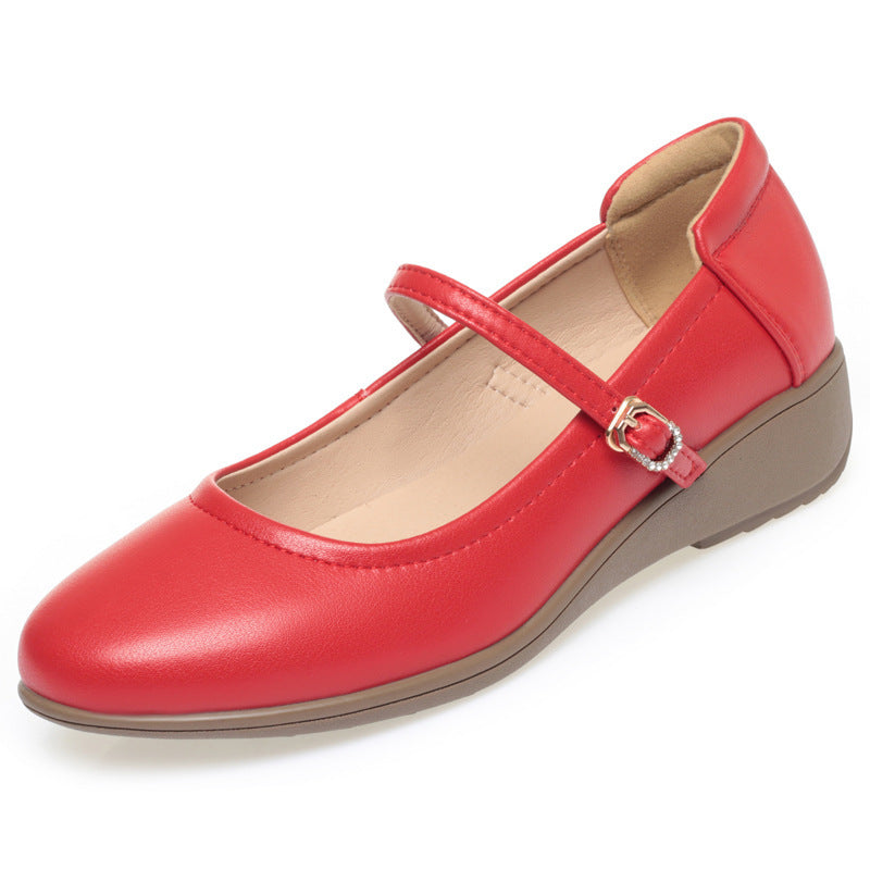 Damen Mary Jane Ballerinas mit komfortabler Sohle und elegantem Riemen R&B