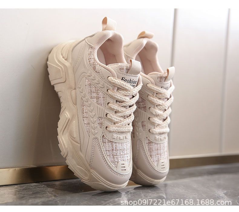 Damen Sportliche Chunky-Sneaker mit atmungsaktiver Oberflächenstruktur und stabiler Dämpfung R&B