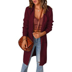 Damen Strickmantel mit offenen Vorderteilen und Taschen R&B