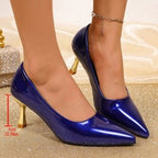 Damen Elegante Hochhackige Pumps mit glänzendem Design R&B