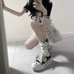 Damen Sneaker mit verspielt-animiertem Design und rutschfester Sohle R&B