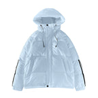 Damen urbane Pufferjacke mit Kapuze und elastischen Bündchen