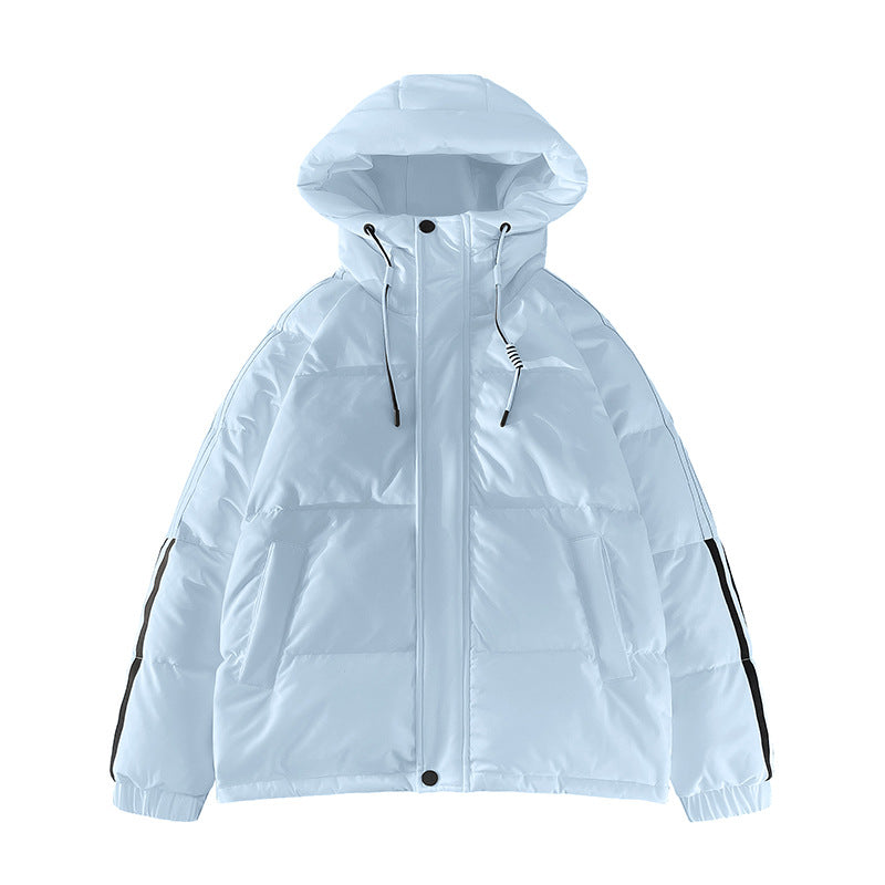 Damen urbane Pufferjacke mit Kapuze und elastischen Bündchen