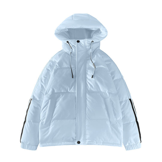Damen urbane Pufferjacke mit Kapuze und elastischen Bündchen R&B