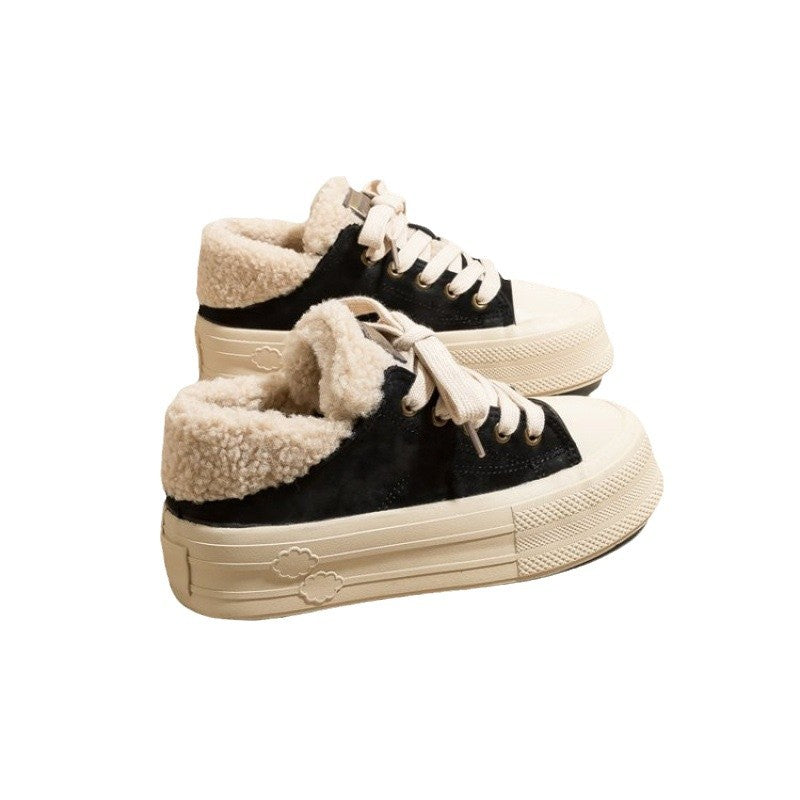 Damen Winterliche Sneaker mit kuscheligem Futter und rutschfester Sohle