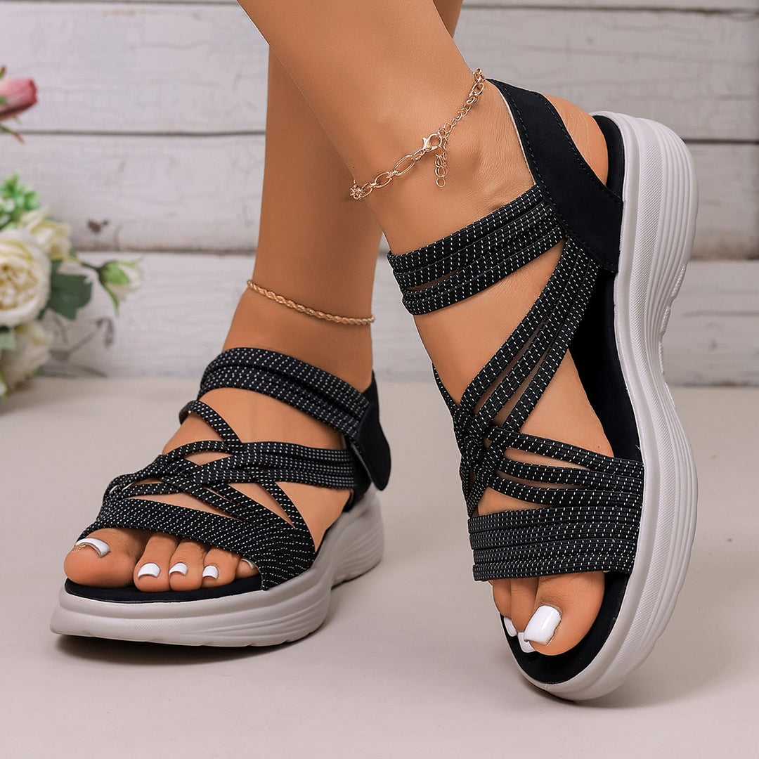 Damen Komfortable und stylische Sandalen mit multifunktionalem Riemendesign R&B