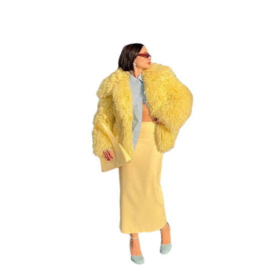 Damen Kunstpelzjacke R&B